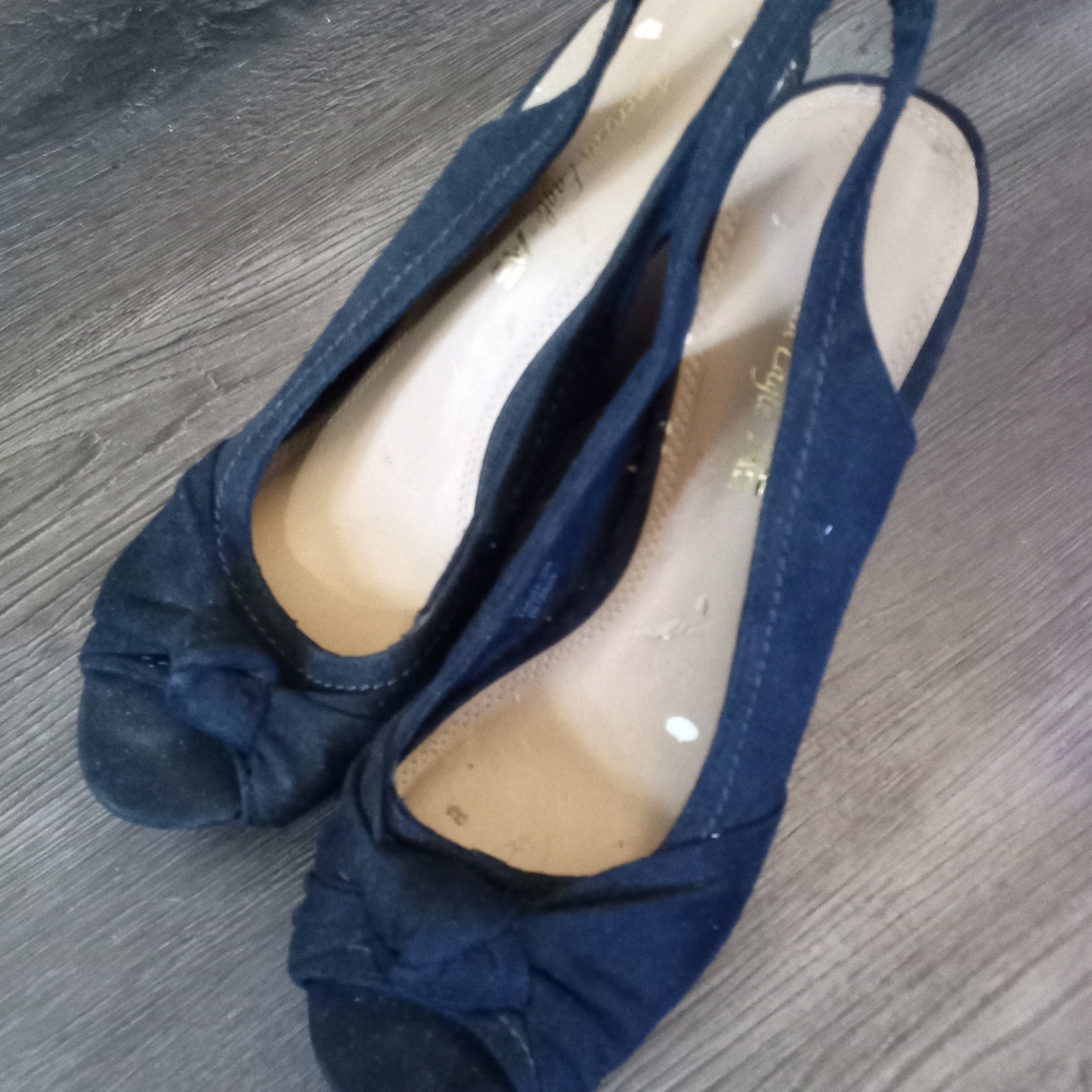 American Eagle Outfitters Navy Slingback Heels